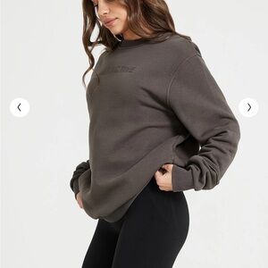 Oner Active Classic Lounge Oversized Crew Neck Sand